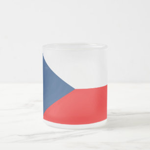 Tsjechische vlag matglas koffiemok
