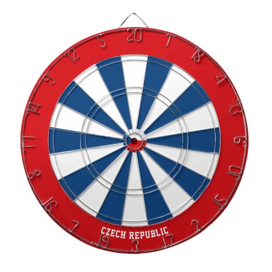 Tsjechische vlag Patriot's Bullseye Dartbord (Voorkant)