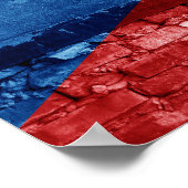 Tsjechische vlag poster (Hoek)