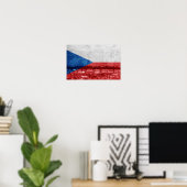 Tsjechische vlag poster (Thuiskantoor)