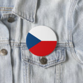 Tsjechische vlag ronde button 7,6 cm (In situ)