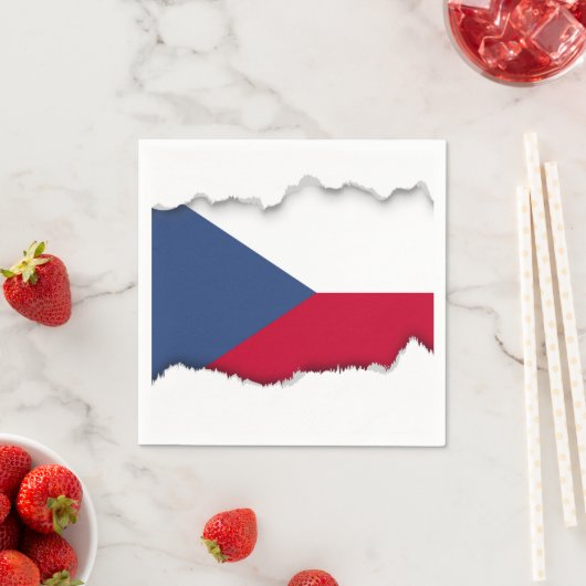 Tsjechische vlag servetten (Insitu)