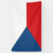 Tsjechische vlag spandoek (Verticaal)