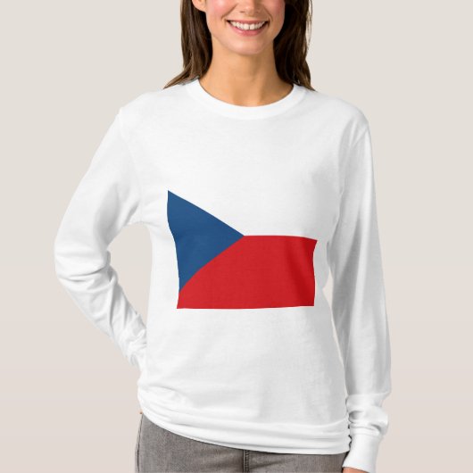 Tsjechische vlag t-shirt (Voorkant)