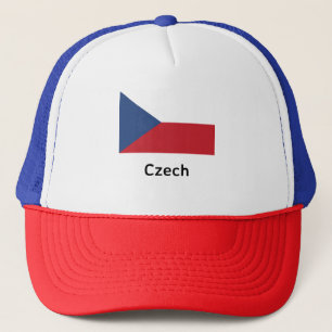 Tsjechische vlag trucker pet