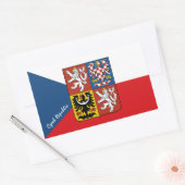 Tsjechische vlag& Tsjechische mode stickers /sport (Envelop)