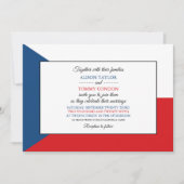 Tsjechische vlag, vlag van Tsjechië Huwelijk Kaart (Voorkant)