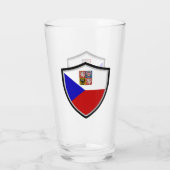 Tsjechische vlaggen glas (Achterkant)