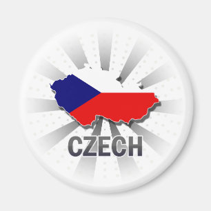 Tsjechische vlaggenkaart 2.0 magneet