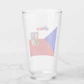 Tsjechische wapenschild glas (Achterkant)