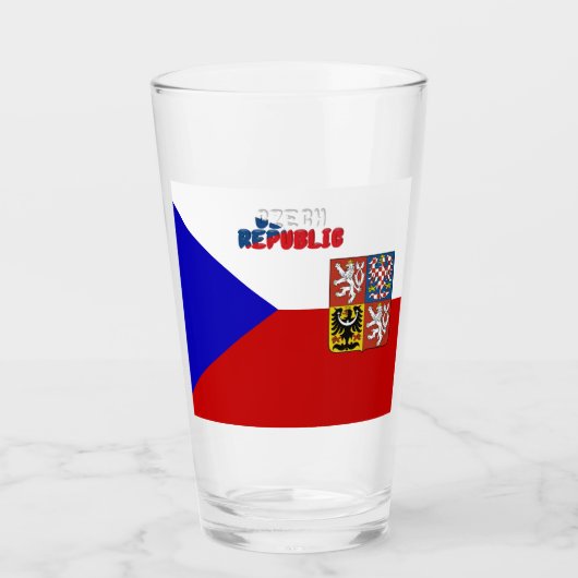 Tsjechische wapenschild glas (Voorkant)