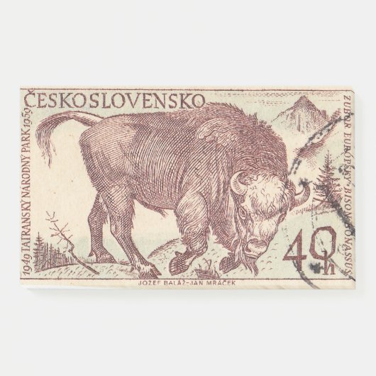 Tsjechoslowaaks poststempel Tatra Nationaal Park Post-it® Notes (Voorkant)