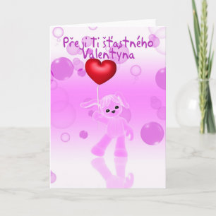 Tsjechoslowaaks Valentijnsdagwenskaart - Cu Feestdagen Kaart