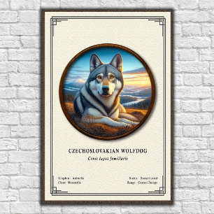 Tsjechoslowaakse Wolfhond Zoölogie Serie Poster