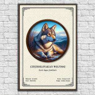 Tsjechoslowaakse Wolfhond Zoölogie Serie Poster