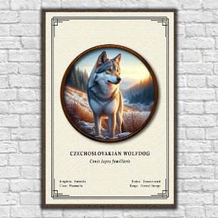 Tsjechoslowaakse Wolfhond Zoölogie Serie Poster