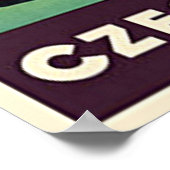 Tsjechoslowakije Bohemian Forest Print (Hoek)