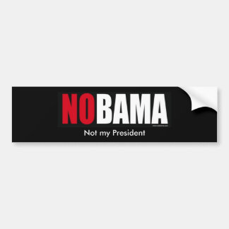 Tsjernobamabumper, niet mijn President, niet mijn  Bumpersticker