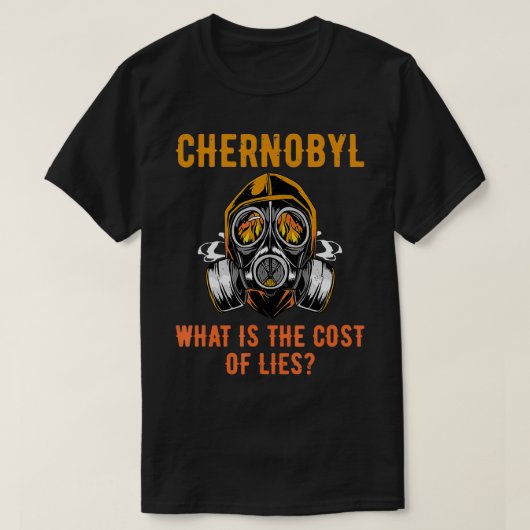 Tsjernobyl 1986 Radioactieve explosie R T-shirt (Design voorkant)