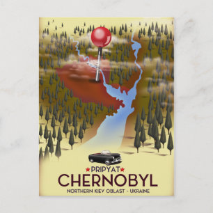 Tsjernobyl, Pripyat, Oekraïne Reisposter Briefkaart