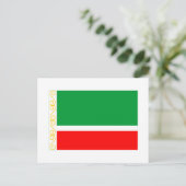 Tsjetsjeense vlag briefkaart (Staand voorkant)