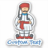 Tsolias-Cartoon Sticker (Voorkant)