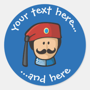 Tsolias Head Ronde Sticker