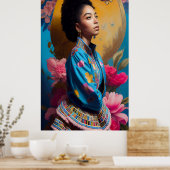 Tsonga princess portret poster (Keuken)