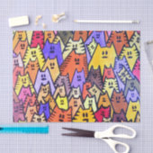 TSP - 0060 - CATS - Weefselpapier Tissuepapier (Craft)