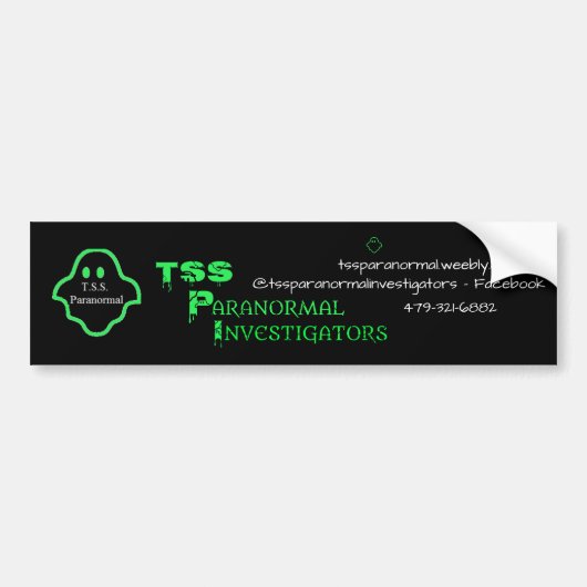 TSS Paranormale Bumpersticker van onderzoekers (Voorkant)