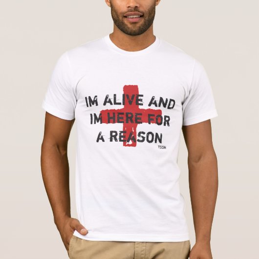 TSSM Mannen Zelfreddend T-shirt Wit (Voorkant)