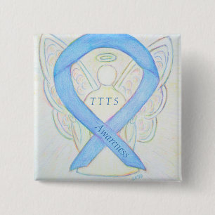 TST Bewustmaking van dubbele tot dubbele transfusi Vierkante Button 5,1 Cm