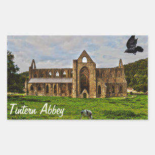 Tstage Abbey, klooster van Cistercian, Wales Rechthoekige Sticker