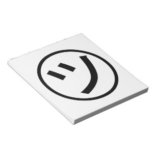 ㋡ Tsu die Kana Katakana Emoji/Emoticon glimlache Notitieblok