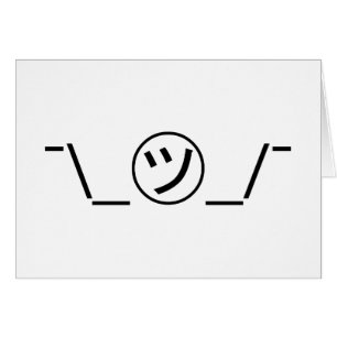 Tsu Kana Shrug Emoticon ¯\_㋡_/¯ Japanese Kaomoji