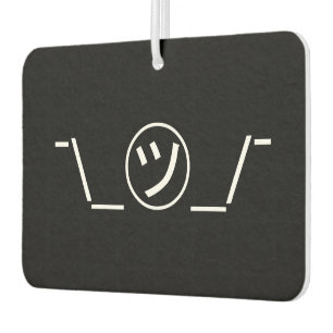 Tsu Kana Shrug Emoticon - piobe\_ ㋡_/ Japanse Kaom Luchtverfrisser