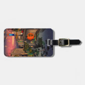 Tsuchiya Koitsu - Avond in Ushigome Bagagelabel (Voorkant horizontaal)