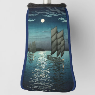 Tsuchiya Koitsu - Boten bij Shinagawa, Nacht Golfheadcover