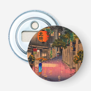 Tsuchiya Koitsu - Evening in Ushigome Button Flesopener