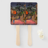 Tsuchiya Koitsu - Evening in Ushigome Handwaaier (Voorkant en achterkant)