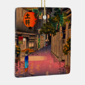 Tsuchiya Koitsu - Evening in Ushigome Keramisch Ornament (Rechts)