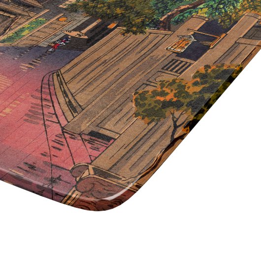 Tsuchiya Koitsu - Evening in Ushigome Snijplank (Hoek)