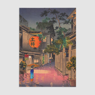 Tsuchiya Koitsu - Evening in Ushigome Tissuepapier