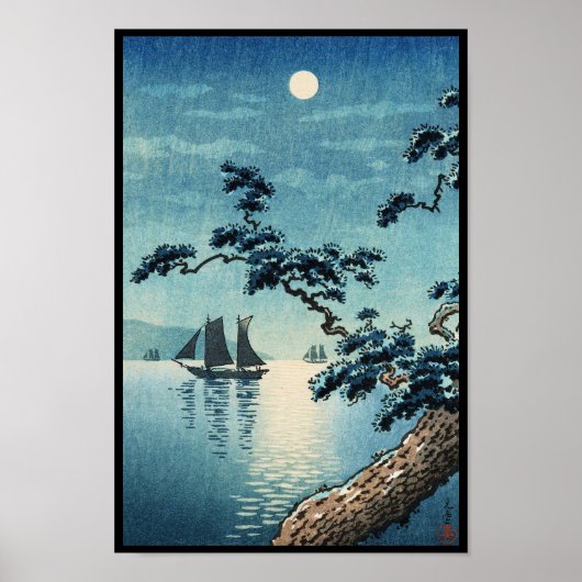 Tsuchiya Koitsu Maiko Zee Shore shin hanga Poster (Voorkant)