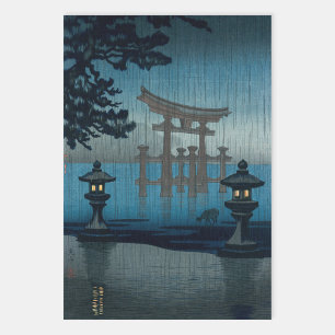 Tsuchiya Koitsu - Miyajima in de regen Inpakpapier Vel