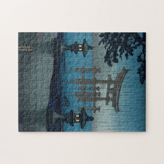 Tsuchiya Koitsu - Miyajima in de regen Legpuzzel (Horizontaal)