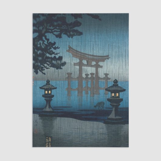 Tsuchiya Koitsu - Miyajima in de regen Tissuepapier