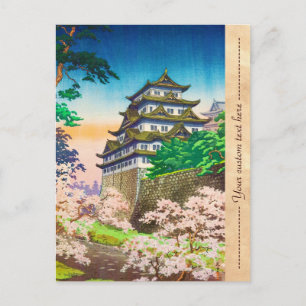 Tsuchiya Koitsu Nagoya Castle shin hanga Briefkaart