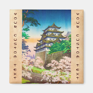 Tsuchiya Koitsu Nagoya Castle shin hanga Magneet