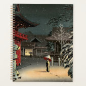 Tsuchiya Koitsu - Neige au temple de Nezu (Devant)